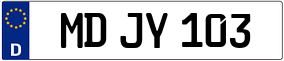 Trailer License Plate